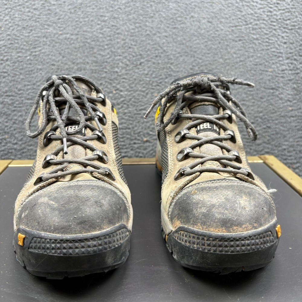 Caterpillar CAT Mens P90603 Steel Toe Work Shoes Brown Leather Size 10 EH ASTM - Picture 3 of 8